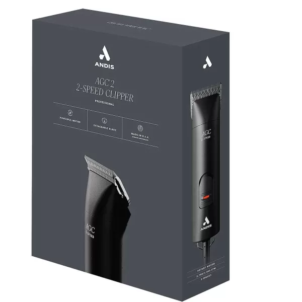 Online Andis Agc2 2-Speed Clipper W/#10 Blade And 14' Cord Clippers