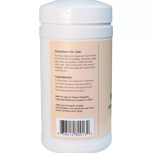 Discount Desert Sudz Hemp Oil Milk & Honey Disposable Pet Wipes 50Ct Health Aids