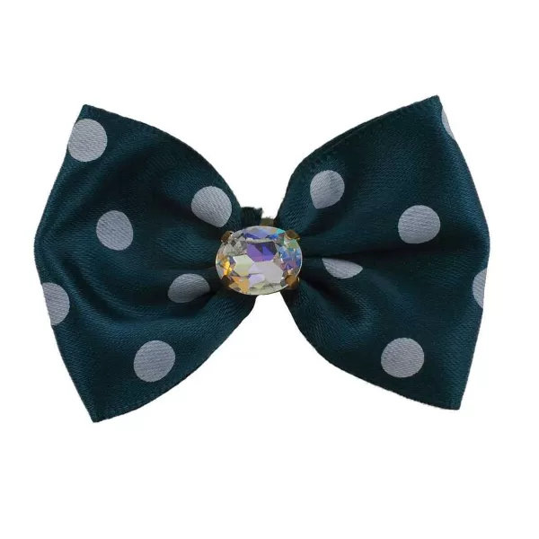 Outlet Fancy Finishes Assorted Rhinestone & Dot Print Satin Bows Bows