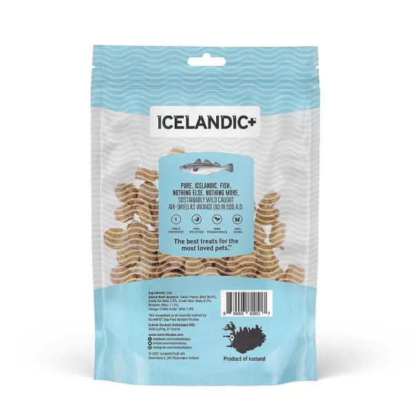 New Icelandic+ Cod Mini Fish Chips Pure Fish Treats For Dogs Dog Treats