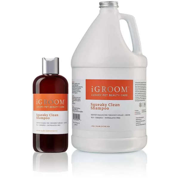Hot Igroom Squeaky Clean Pet Shampoo For All Hair Types Shampoo