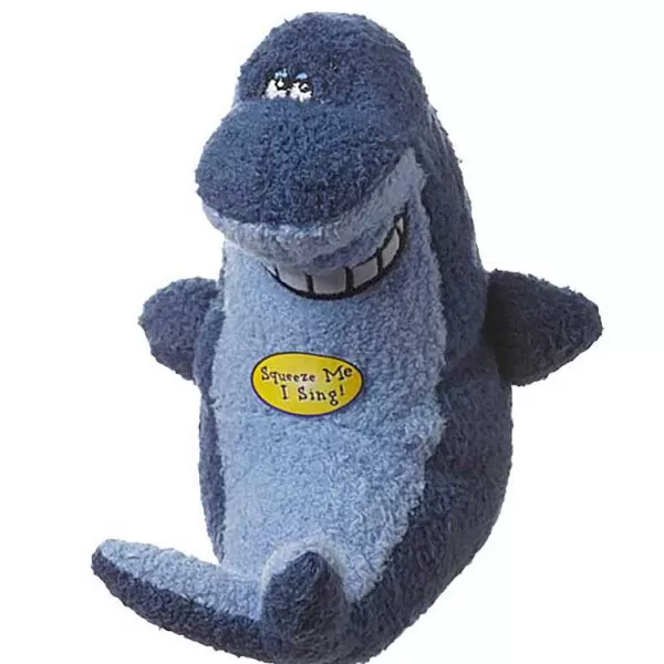 Online Multipet Deedle Dude Plush Shark That Sings Deedle Dud Dog Toys