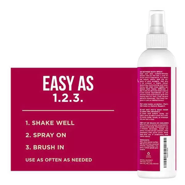 Flash Sale Natural Rapport The Only Between Bath Sprays Dogs Need Grooming Sprays