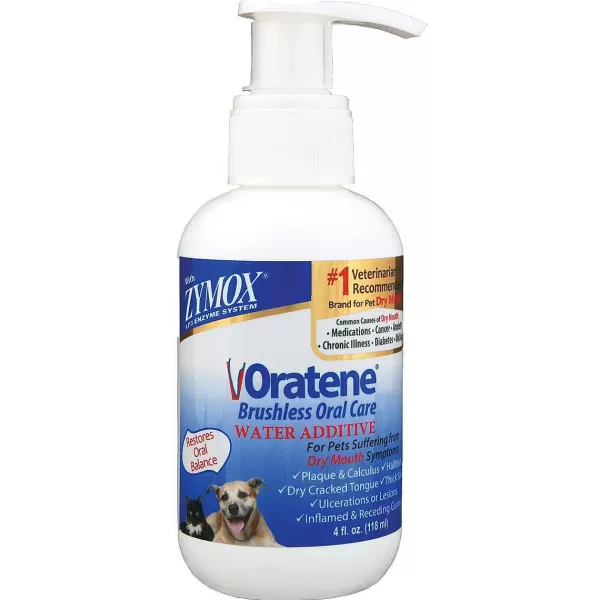 New Zymox Oratene Pet Oral Care Water Additive - 4 Oz Dental Care